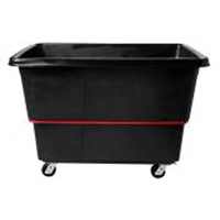 Chariot utilitaire &agrave; usage intensif, Plastique recycl&eacute; noir, 59"/34-5/8" lo x 34"/59-1/64" la x 42-1/16"/42-7/8" h, Volume 27 pi³, Capacit&eacute; 1200 lb Ontario Packaging
