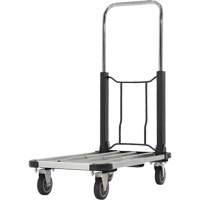 Fold-Up Platform Truck, Stainless Steel, 300 lbs., 28" L x 16" W, 33-1/2" High Ontario Packaging