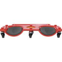 Socle roulant pour les genoux, Plastique, Rouge, Capacit&eacute; 350 lb Ontario Packaging