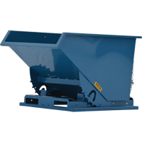 Self-Dumping Hopper, Steel, 1/2 cu.yd., Blue MN951 | Ontario Packaging