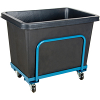 Tapered Wall Box Truck, Polyethylene, 37" L x 26" W x 30" H, 9 cu. ft. Volume, 800 lbs. Capacity Ontario Packaging