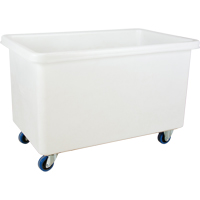 Straight Wall Box Truck, White Polyethylene, 46" L x 28" W x 31" H, 14 cu. ft. Volume, 600 lbs. Capacity Ontario Packaging