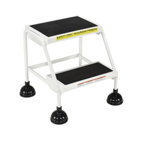 Stop-Step Ladders, 2 Steps, 16" Step Width, 18-9/16" Platform Height, Steel Ontario Packaging
