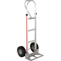 Straight Back Hand Truck, P-Handle Handle, Aluminum, 52" Height, 500 lbs. Capacity Ontario Packaging
