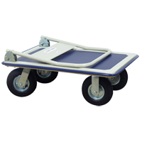 Folding Handle Platform Truck, Steel, 660 lbs., 35" L x 23" W, 43.5" High Ontario Packaging