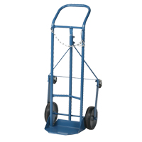 Professional Gas Cylinder Truck CC-1, Mold-on Rubber Wheels, 9" W x 7-1/4" L Base, 250 lbs. MO344 | Ontario Packaging