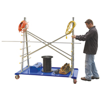 A-Frame Bar & Pipe Cart, Steel, 36-3/4" W x 73-3/4" D x 72-1/2" H, 2000 lbs. Capacity MO514 | Ontario Packaging
