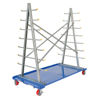 A-Frame Bar & Pipe Cart, Steel, 36-3/4" W x 73-3/4" D x 72-1/2" H, 2000 lbs. Capacity MO514 | Ontario Packaging