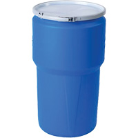 Nestable Polyethylene Drum, 14 US gal (11.7 imp. gal.), Open Top, Blue MO768 | Ontario Packaging