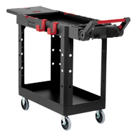 Heavy-Duty Adaptable Utility Cart, 2 Tiers, 17-3/4" x 36" x 46-1/5", 500 lbs. Capacity Ontario Packaging