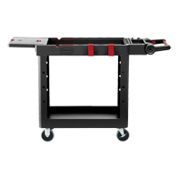Heavy-Duty Adaptable Utility Cart, 2 Tiers, 17-3/4" x 36" x 46-1/5", 500 lbs. Capacity Ontario Packaging
