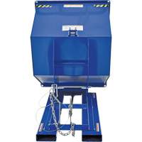 Conteneur autobasculeur, Acier, 1 vg³, Bleu Ontario Packaging