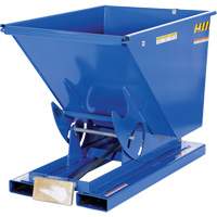 Conteneur autobasculeur, Acier, 1/2 vg³, Bleu Ontario Packaging