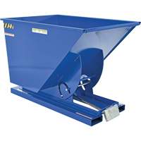 Conteneur autobasculeur, Acier, 1 vg³, Bleu Ontario Packaging