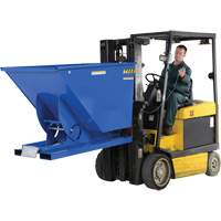 Conteneur autobasculeur, Acier, 1-1/2 vg³, Bleu Ontario Packaging