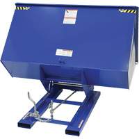 Conteneur autobasculeur, Acier, 3 vg³, Bleu Ontario Packaging