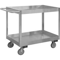 Chariot avec tablettes de calibre industriel, 2 Tiers, 18-1/8" la x 35" h x 36" p, Capacit&eacute; 1200 lb Ontario Packaging