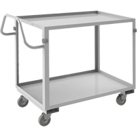 Chariot avec tablettes de calibre industriel, 2 Tiers, 22-1/2" la x 36-1/2" h x 42-7/16" p, Capacit&eacute; 600 lb Ontario Packaging