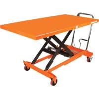 Hydraulic Scissor Lift Table, 63" L x 31-1/2" W, Steel, 1100 lbs. Capacity MP009 | Ontario Packaging