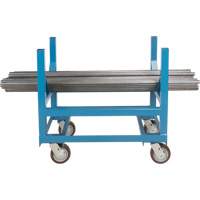 Pipe & Bar Cradle Truck, 24" L x 24" W x 34" H, 2500 lbs. Capacity, Polyurethane Wheels Ontario Packaging