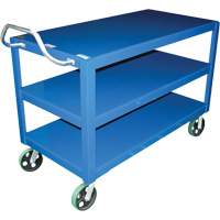 Ergo-Handle Cart, 4000 lbs. Capacity, Steel, 24-1/2" W x 41" H x 54-7/8" D, Lip Down MP119 | Ontario Packaging