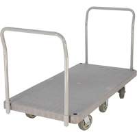 Heavy Duty Plastic Platform Truck, 60" L x 30" W, 3000 lbs. Cap., Polyurethane Wheels Ontario Packaging