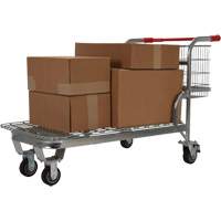 Nestable Wire Cart, Steel, 28-3/4" x 37-1/16" x 59-5/8", 275 lbs. Capacity MP135 | Ontario Packaging