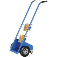 Magnetic Cylinder Hand Truck, Rubber Wheels, 12" W x 5" L Base, 350 lbs. MP137 | Ontario Packaging