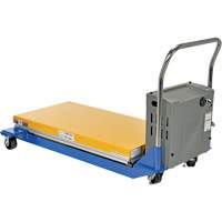 DC Powered & Manual Scissor Lift Table, Steel, 48" L x 24" W, 1000 lbs. Capacity MP198 | Ontario Packaging