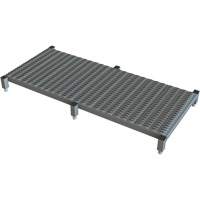 Adjustable Height One-Step Work Platform, 24" W x 59" D, 800 lbs. Capacity, All-Welded Ontario Packaging