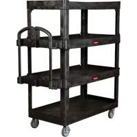Heavy-Duty Ergo Utility Cart, 4 Tiers, 24-1/4" x 62-2/5" x 54-1/10", 700 lbs. Capacity Ontario Packaging