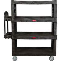 Heavy-Duty Ergo Utility Cart, 4 Tiers, 24-1/4" x 62-2/5" x 54-1/10", 700 lbs. Capacity Ontario Packaging