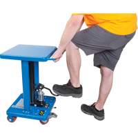 Hydraulic Work Table, 18" L x 18" W, Steel, 500 lbs. Capacity Ontario Packaging