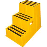 Industrial Step Stool, 3 Steps, 34-13/16" x 22-7/16" x 29-1/8" High MP772 | Ontario Packaging