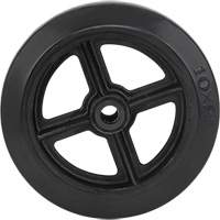 Mold-On Rubber Wheel, 10" (254 mm) Dia. x 2" (50.8 mm) W, 948 lbs. (430 kg) Capacity Ontario Packaging