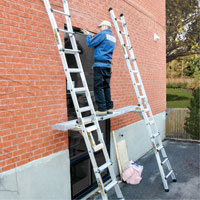 Telescoping Work Plank, 204" W x 12" D, 250 lbs. Capacity, Knocked Down Ontario Packaging