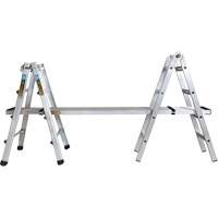 Telescoping Multi-Position Ladder, Aluminum, 300 lbs., CSA Grade 1A Ontario Packaging