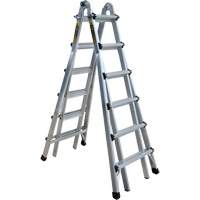 Telescoping Multi-Position Ladder, Aluminum, 300 lbs. Ontario Packaging