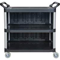 Chariot utilitaire, 3 tiers, 19-3/4" x 37-1/2" x 40-1/4", Capacit&eacute; 250 lb Ontario Packaging