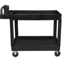 Utility Cart, 2 Tiers, 25-5/8" x 33-1/2" x 43-3/4", 550 lbs. Capacity Ontario Packaging