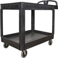 Utility Cart, 2 Tiers, 25-5/8" x 33-1/2" x 43-3/4", 550 lbs. Capacity Ontario Packaging