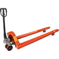 8' Long Fork Hydraulic Pallet Trucks, 96" L x 27" W, 4400 lbs. Capacity Ontario Packaging