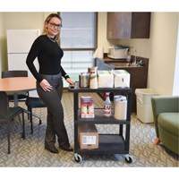 Electric Utility Cart, 3 Tiers, 24" x 42" x 18", 300 lbs. Capacity Ontario Packaging