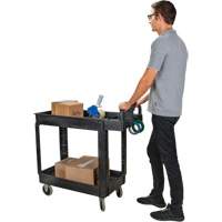 Chariot utilitaire, 2 tiers, 17-1/8" x 33-1/2" x 37-5/8", Capacit&eacute; 550 lb Ontario Packaging
