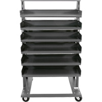 Double-Sided Heavy Duty A-Frame Cart with 12 Trays, 38" x 30" x 63", 2500 lbs. Capacity Ontario Packaging
