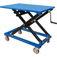 Manual Scissor Lift Table, 37-3/8" L x 23-5/8" W, Steel, 660 lbs. Capacity Ontario Packaging