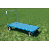Heavy-Duty Platform Truck, 48" L x 24" W, 1200 lbs. Capacity, Flat Free Casters Ontario Packaging
