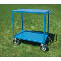 Outdoor Shelf Cart, 2 Tiers, 18" W x 39" H x 33" D, 1200 lbs. Capacity Ontario Packaging