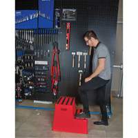 Industrial Step Stool, 2 Steps, 26" x 22-7/16" x 19-11/16" High Ontario Packaging