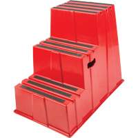 Industrial Step Stool, 3 Steps, 34-13/16" x 22-7/16" x 28-1/2" High Ontario Packaging